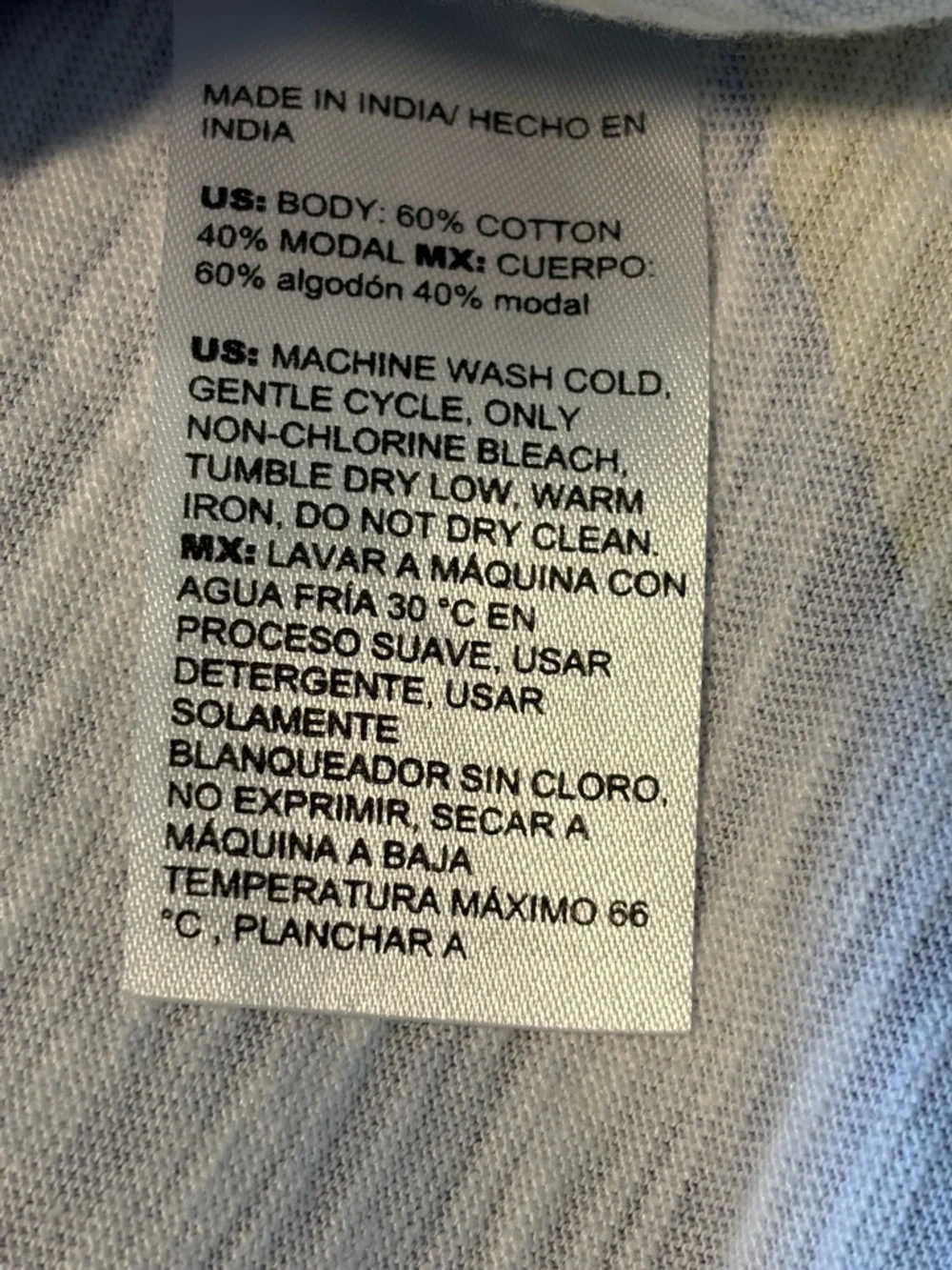 Chico's Watercolor Slub Scoop Neck Tee Luxuriously Top Soft Blue Yellow Sz 3 /XL - Picture 8 of 13